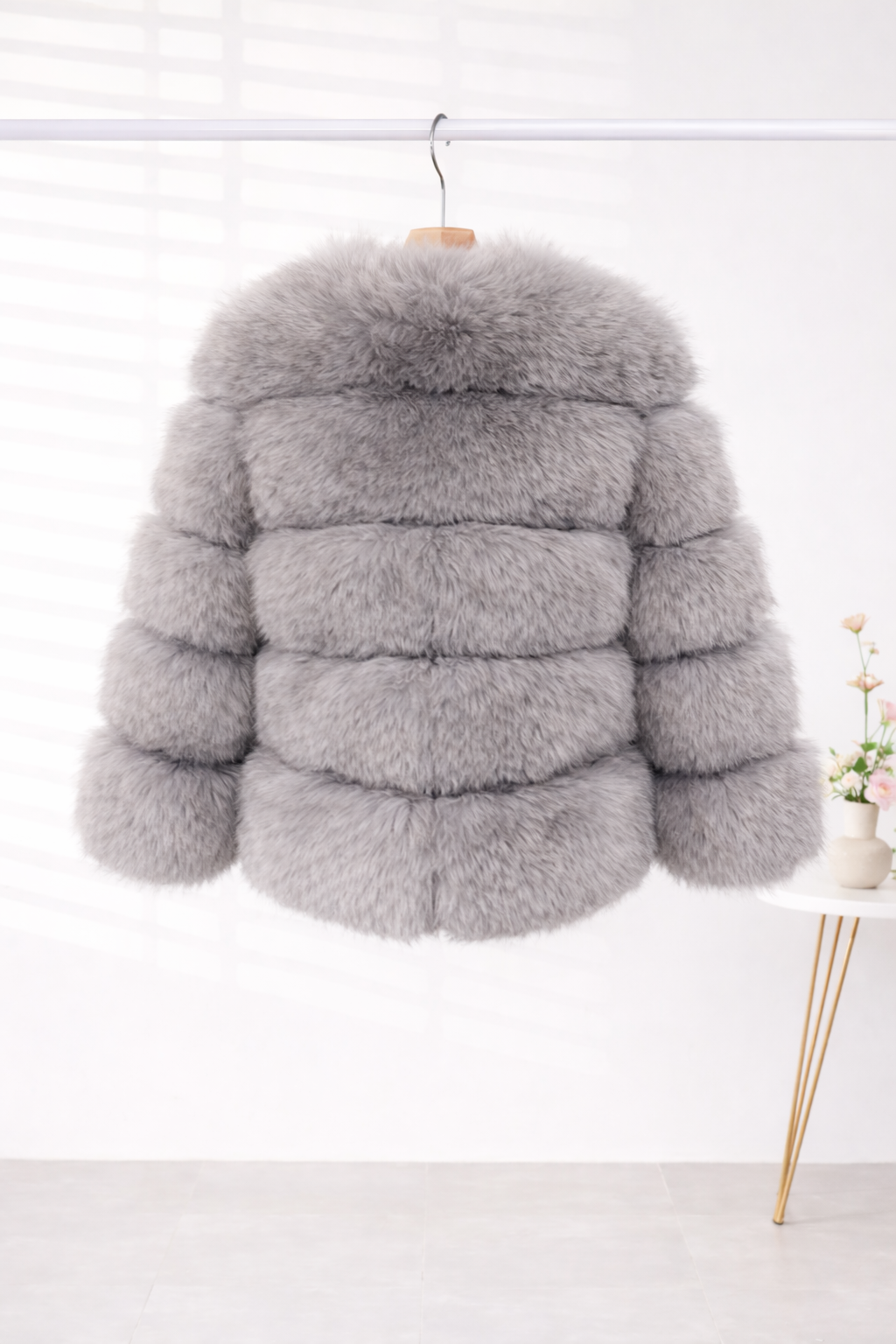 Glacier Plush Faux Fur Coat