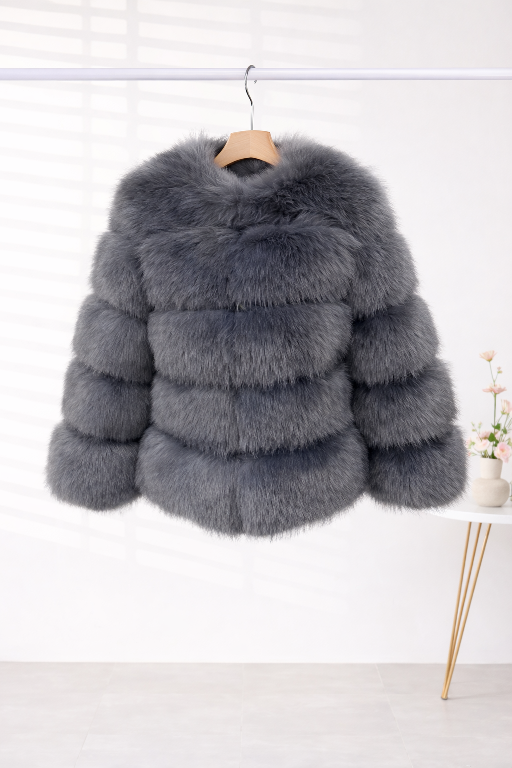 Glacier Plush Faux Fur Coat