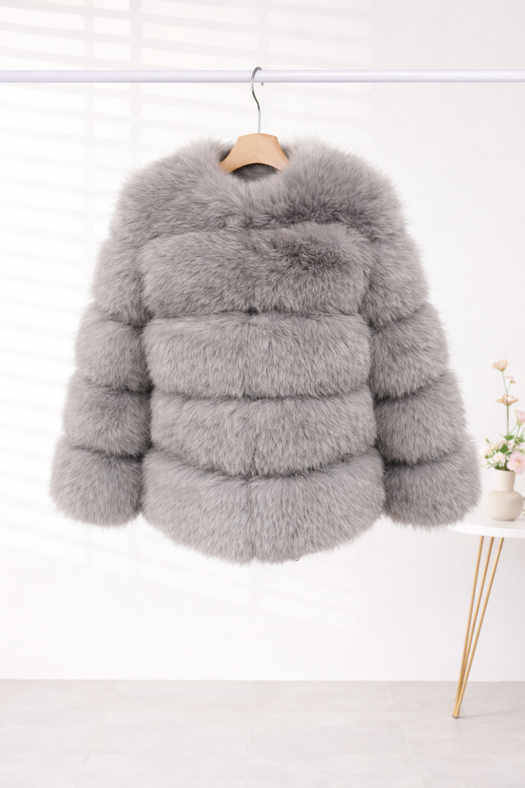 Glacier Plush Faux Fur Coat