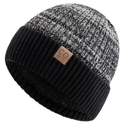 Thermal Knit Beanie with Fleece Lining