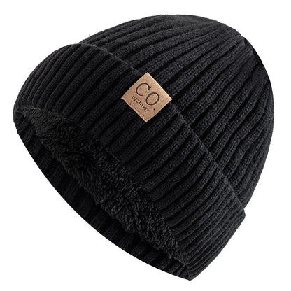 Thermal Knit Beanie with Fleece Lining